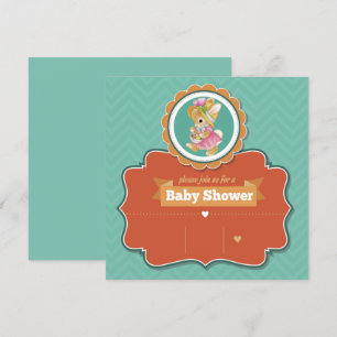 Bunny Baby shower Uitnodiging