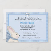 Bunny Baby shower Uitnodiging (Voorkant)
