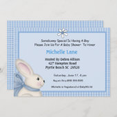 Bunny Baby shower Uitnodiging (Voorkant / Achterkant)