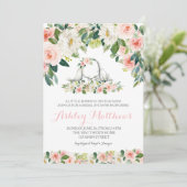 Bunny baby shower-uitnodiging kaart (Staand voorkant)