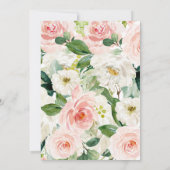 Bunny baby shower-uitnodiging kaart (Achterkant)