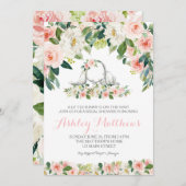 Bunny baby shower-uitnodiging kaart (Voorkant / Achterkant)