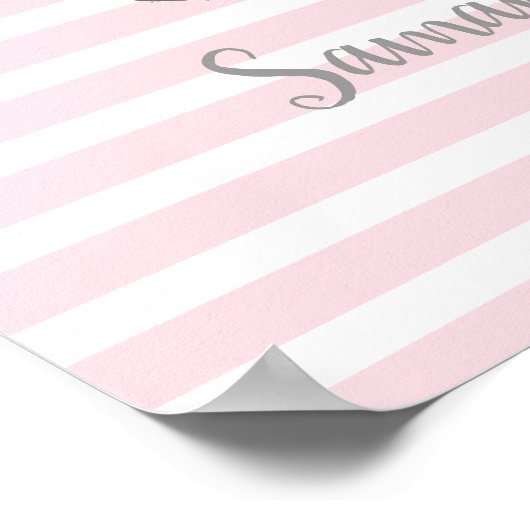 Bunny baby wall decor poster (Hoek)