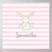 Bunny baby wall decor poster (Voorkant)