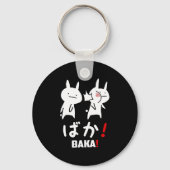 Bunny Baka Rabbit Slap Gift Cute Bunny Sleutelhanger (Voorkant)