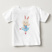 Bunny Ballerina Baby T-Shirt (Voorkant)