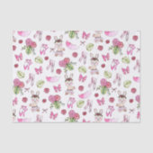 Bunny Ballerina in Waterverf Tissuepapier (Voorkant)