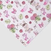 Bunny Ballerina in Waterverf Tissuepapier (Detail)