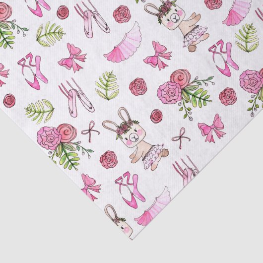 Bunny Ballerina in Waterverf Tissuepapier (Detail)