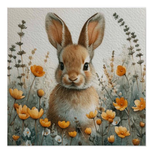 Bunny Ballet: Een beetje van Whimsy Bunny Perfect Poster (Voorkant)