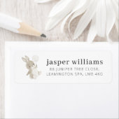 Bunny ballonlabel etiket (Insitu)