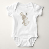 Bunny Balloon 1st Birthday Romper (Voorkant)