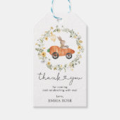 Bunny Balloon Carrot Car Wildflower Wreator Favors Cadeaulabel (Voorkant)