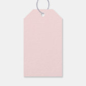 Bunny Balloon en Brown Pink Dank je Cadeaulabel (Achterkant)