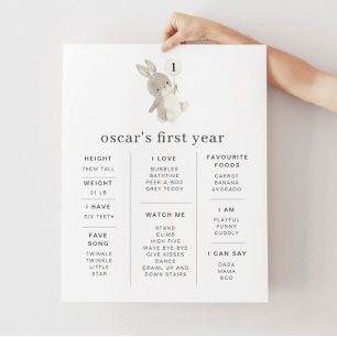 Bunny Balloon Poster