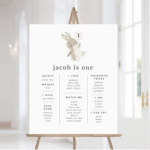 Bunny Balloon Poster