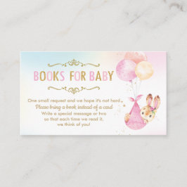 Bunny Balloons Baby shower brengt boek in plaats d Informatiekaartje