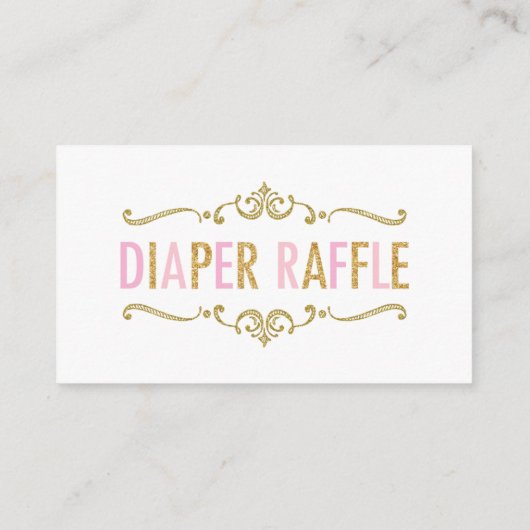 Bunny Balloons Baby shower Diaper Raffle Ticket Informatiekaartje (Achterkant)