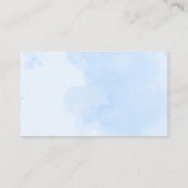 Bunny Balloons Blue Baby Boy Douche Luier Raffle Informatiekaartje (Achterkant)