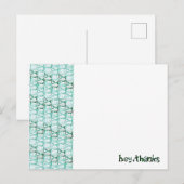 Bunny Banner Dank je Kaart (Voorkant / Achterkant)