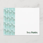 Bunny Banner Dank je Kaart (Voorkant)