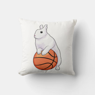 Bunny Basketball-speler Basketball Kussen