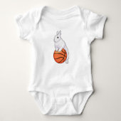 Bunny Basketball-speler Basketball Romper (Voorkant)