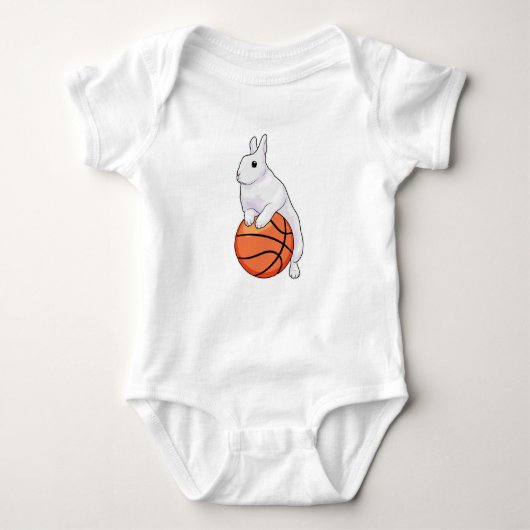 Bunny Basketball-speler Basketball Romper (Voorkant)