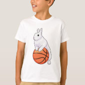 Bunny Basketball-speler Basketball T-shirt (Voorkant)