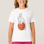 Bunny Basketball-speler Basketball T-shirt (Voorkant)