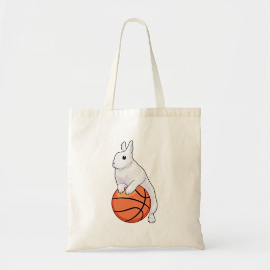 Bunny Basketball-speler Basketball Tote Bag (Voorkant)