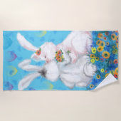 Bunny Beach Towel - Hug Strandlaken (Voorkant)
