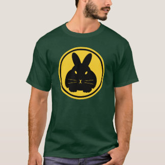 Bunny Beacon - whiskers op voorzijde en staart op  T-shirt