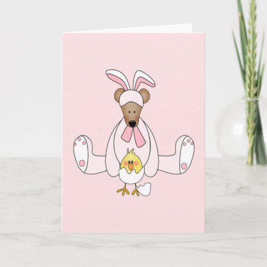 Bunny Beer Chick Easter Feestdagen Kaart (Voorkant)