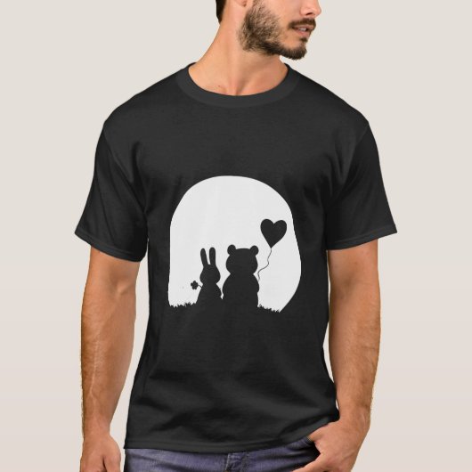 Bunny Beer Liefde 'S Dag Konijn T-shirt (Voorkant)