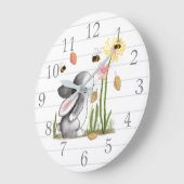 Bunny Bees Nursery Decor Wall klok (Hoek)