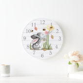 Bunny Bees Nursery Decor Wall klok (Huis)