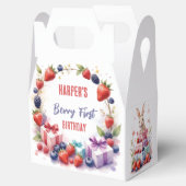Bunny Berry Eerste Verjaardag Strawberry Party - Bedankdoosjes (Geopend)