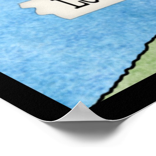 Bunny bidt bij het kruis poster (Hoek)