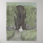 Bunny bij de poort - Afdrukken Poster (Voorkant)
