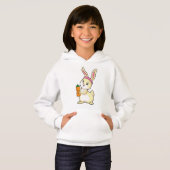 Bunny bij Fitness met Drink fles (Voorkant volledig)