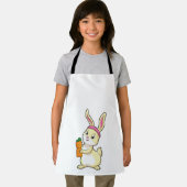 Bunny bij Fitness met Drink fles Schort (Insitu)