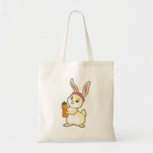 Bunny bij Fitness met Drink fles Tote Bag