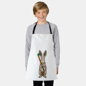 Bunny bij Hockey met Hockey stick Schort (Gedragen)