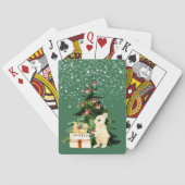 Bunny bij Kerstmis Speelkaarten (Achterkant)