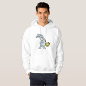 Bunny bij Muziek met Saxophone Hoodie (Voorkant volledig)