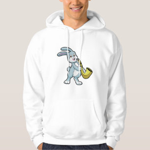 Bunny bij Muziek met Saxophone Hoodie