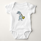 Bunny bij Muziek met Saxophone Romper (Voorkant)