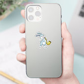 Bunny bij Muziek met Saxophone Sticker (Telefoon)