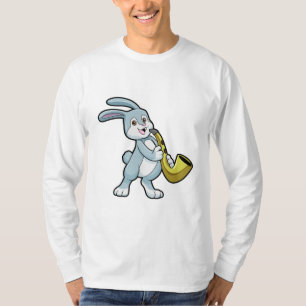 Bunny bij Muziek met Saxophone T-shirt